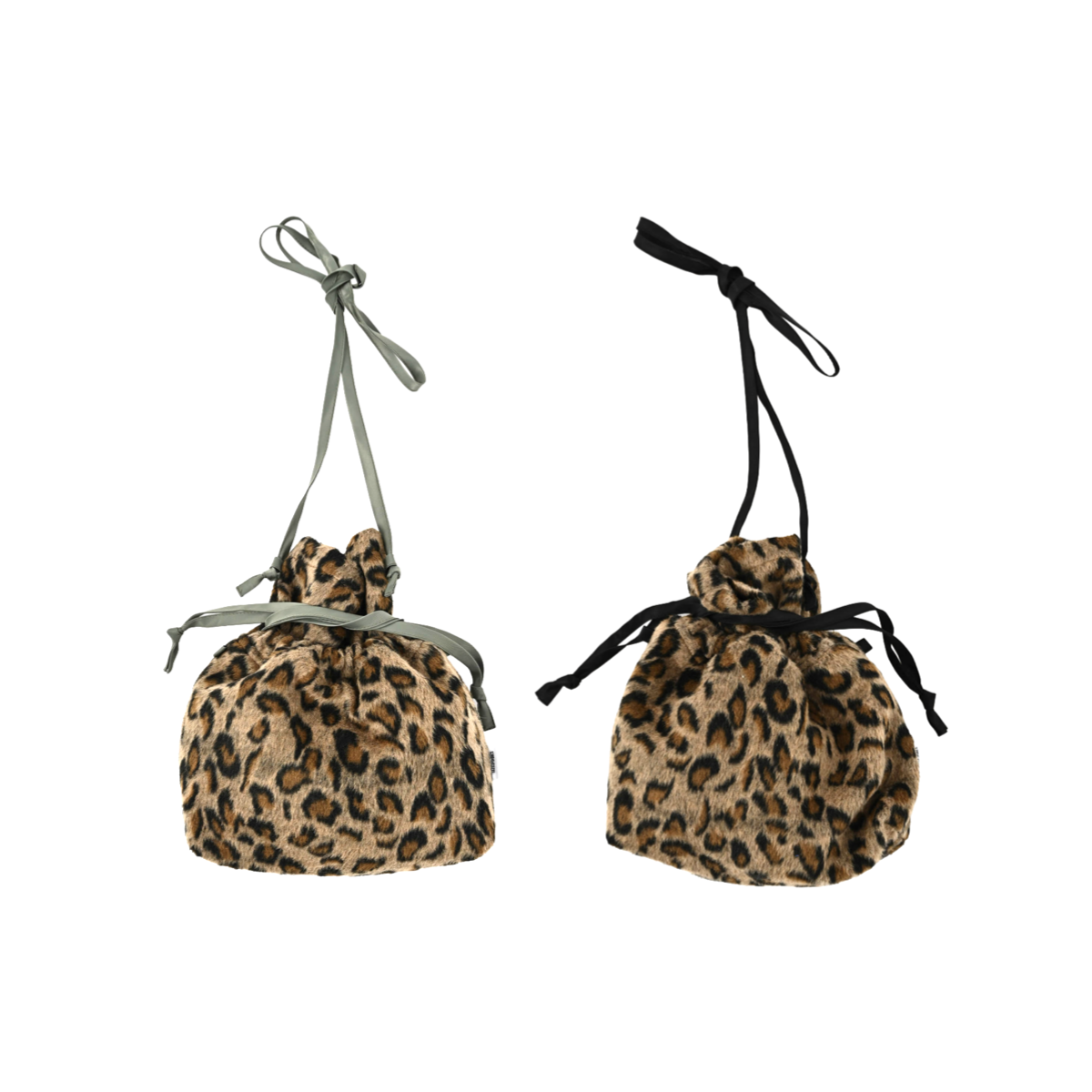 KHA:KI / LEOPARD CONVERTIBLE BAG (Black / Olive)